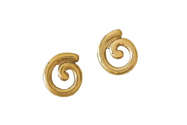 Sans Trou Gwen Swirl Clip-On Earrings