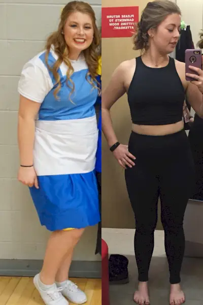 Olivia Charles předtím a potom