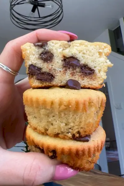 čokoládové proteinové muffiny
