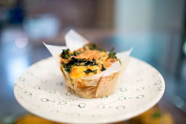 Provenienza: mini frittata fatta in casa dal panificio Fantail di Roncisvalle.