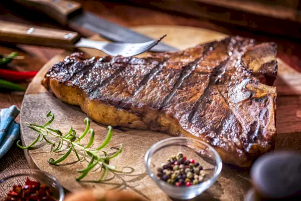 Roasted BBQ T-Bone Steak