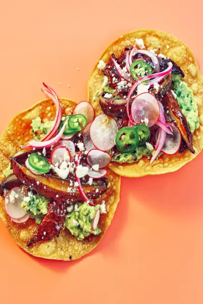 Adobo-Glazed Portobello Tostada