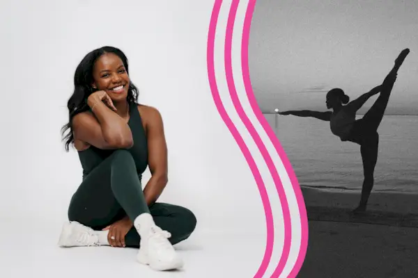 Female athlete skipping with jumping rope in gym