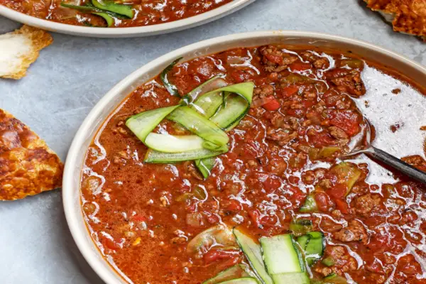 Zupa lasagne z cukinii