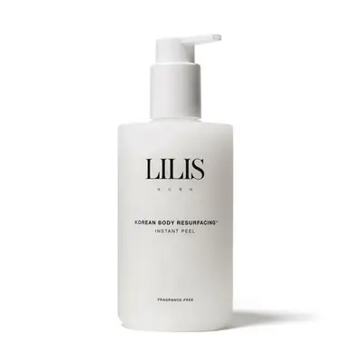 white bottle of lilis instant peele