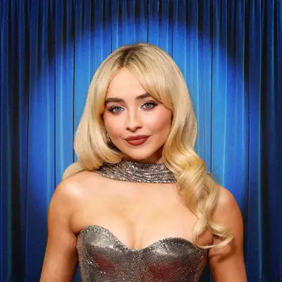 Sabrina Carpenter in a spotlight