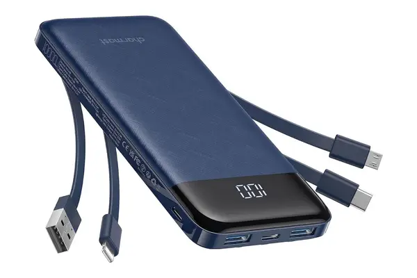 Charmast Portable Charger With Built-in Cables 