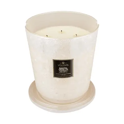 voluspa 5 wick hearth candle in santal vanille