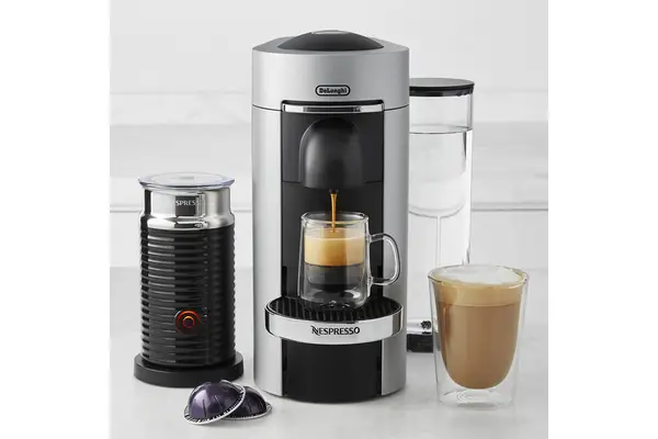 Nespresso VertuoPlus Deluxe Coffee Maker & Espresso Machine with Aeroccino Milk Frother