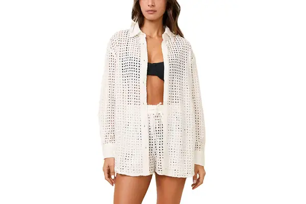 Solid and Striped Oxford Tunic and Shorts 