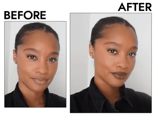 Close-up of MAC Cosmetics MACximal Sleek Satin Lipstick swatched on hand