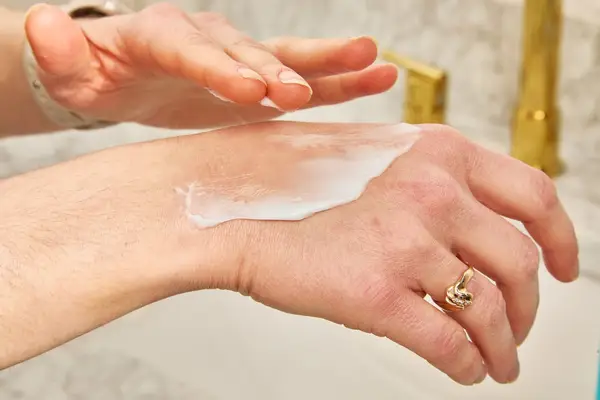 Neutrogena Hydro Boost Body Lotion Gel Cream on back of person