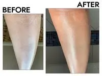 SheaMoisture Coconut & Hibiscus Illuminating Body Lotion before after