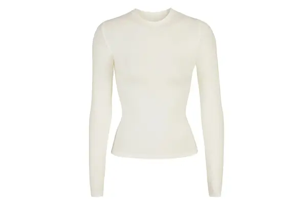 Skims Cotton Jersey Long Sleeve T-Shirt