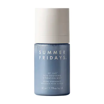 Blue and white Summer Fridays face mist