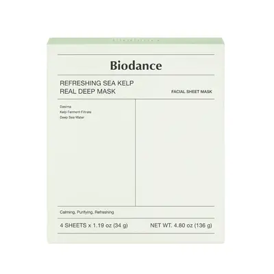 Light green Biodance face mask box