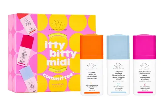 Drunk Elephant Itty Bitty Midi Committee Serum Trio