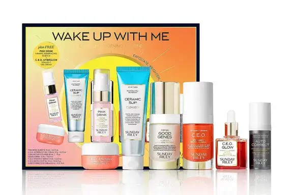 Amazon Sunday Riley Wake Up With Me Skincare Set