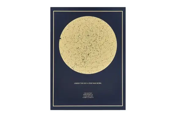 The Night Sky Personalized Star Map