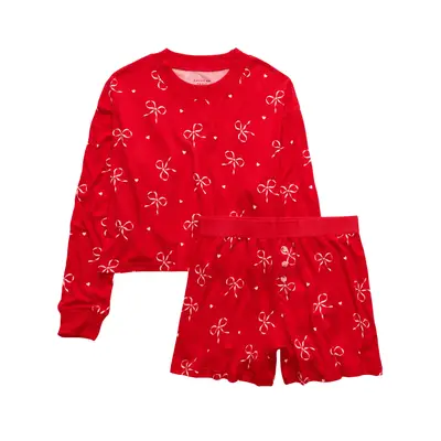 AE Bow Plush PJ Set