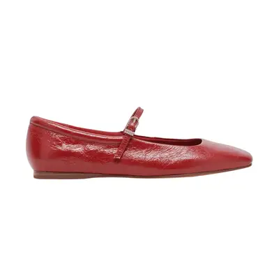 Dolce Vita Reyes Ballet Flats in Red Crinkle Patent