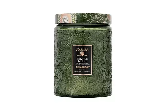 Voluspa Temple Moss Large Jar Candle