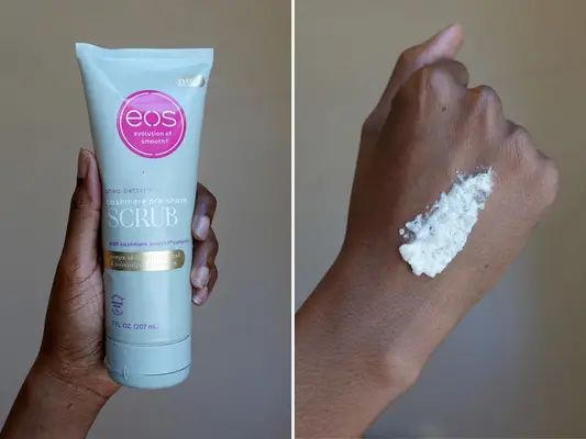 EOS Product and Swatch on Hand