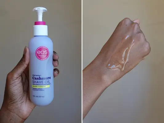 EOS Product and Swatch on Hand