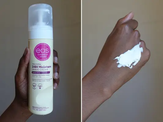 EOS Product and Swatch on Hand