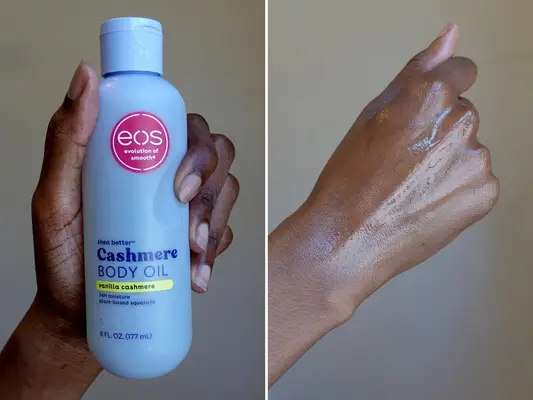 EOS Product and Swatch on Hand