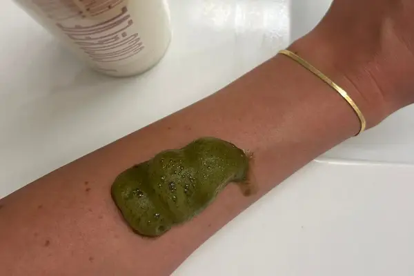 applying Coco & Eve Sunny Honey Bali Bronzing Foam