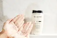 The lather of the Kérastase Densifique Bain Densité Shampoo
