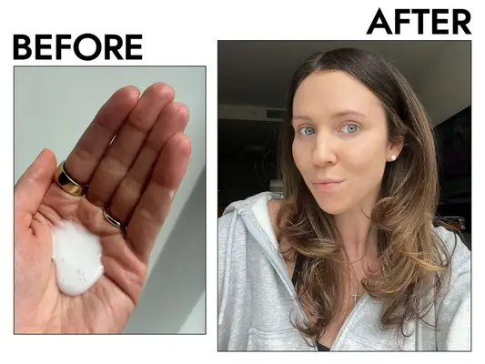 A person lathering the Nécessaire Rosemary Shampoo in their hands