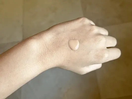 swatch of maybelline skin tint