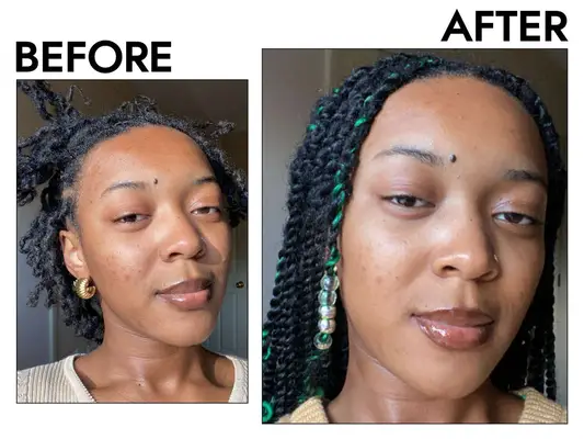 Before and after photo of Janiah McKelton 