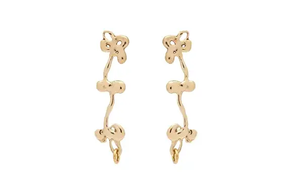 Yam Flower Pot Studs Brass