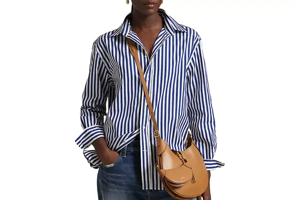 Ralph Lauren Oversize Fit Striped Cotton Shirt