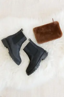 Jenni Kayne Brookyln Lug Boot in Black